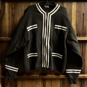 Vintage Jerzees Pin Stripe Zip Up Sweatshirt 🌵